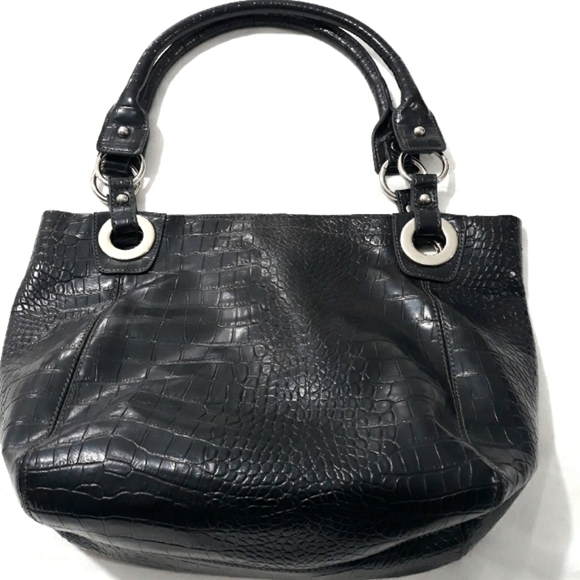 Nine West Shoulder Bag  on Black Multiples Pockets with Double Shoulder Straps - Picture 3 of 11